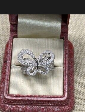 Bella Luce Sterling Silver 2.19 CTW Butterfly Ring SZ 7
